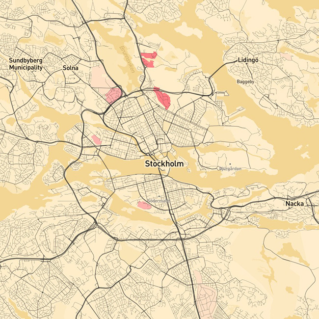 Stockholm Map Design