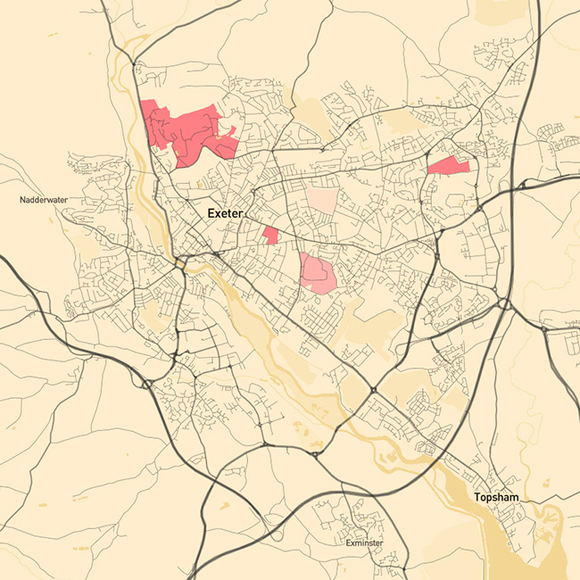 Exeter Map Design